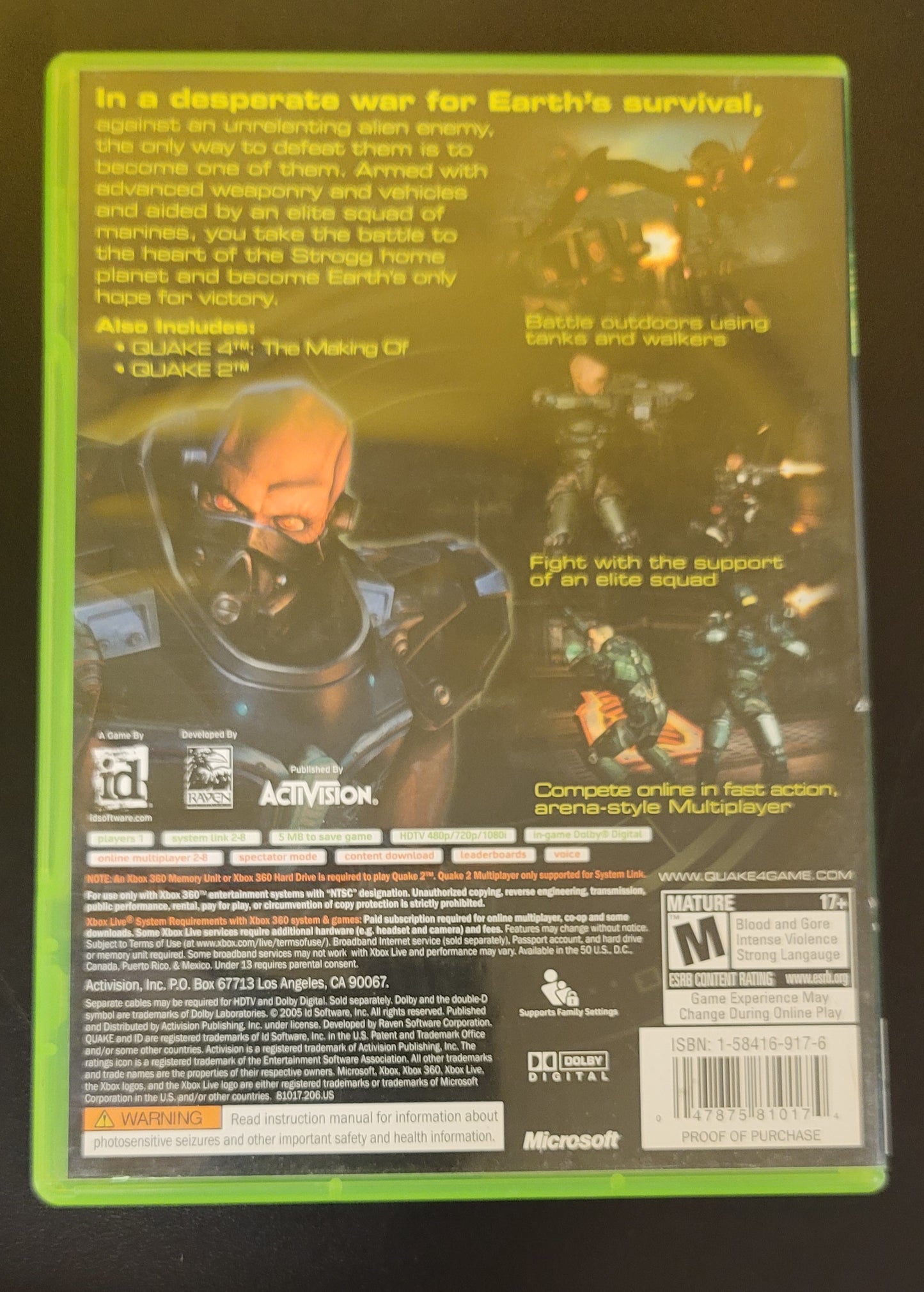 Quake 4 - Xb360 - Used