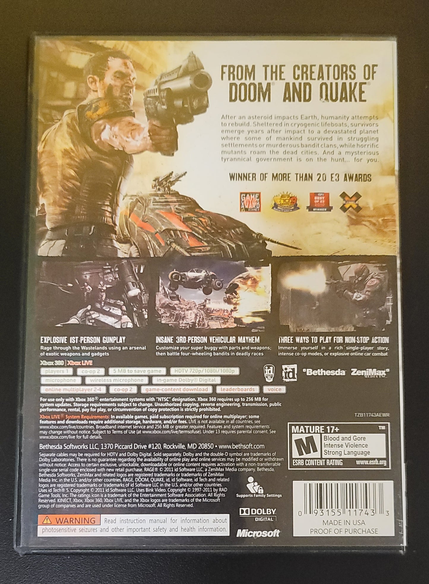 Rage Anarchy Edition - Xb360 - Used