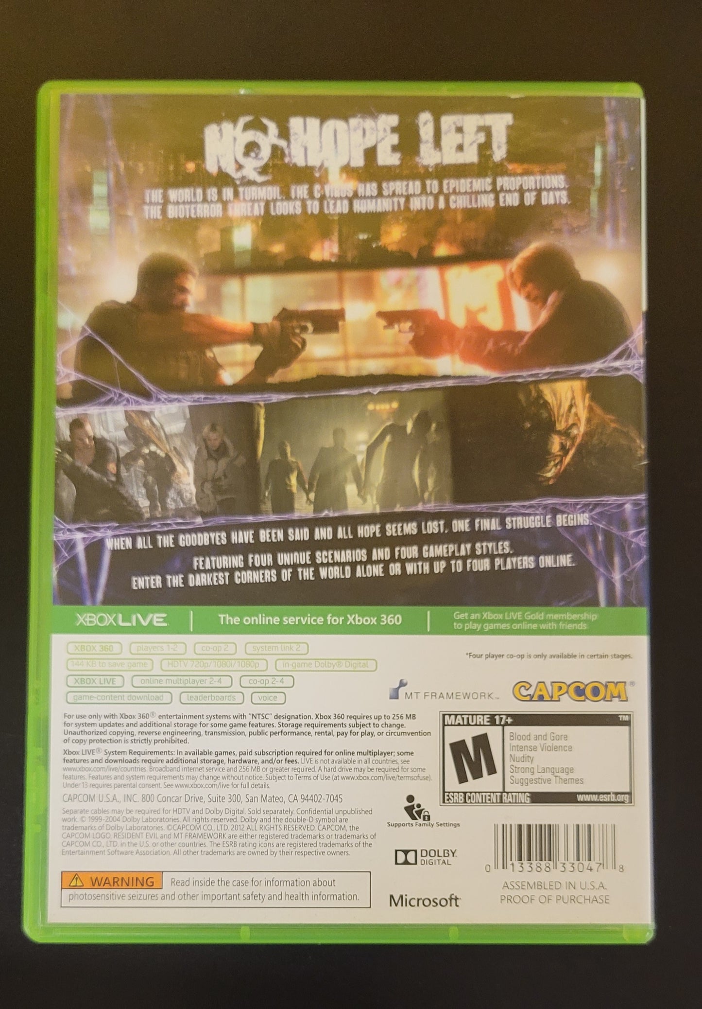 Resident Evil 6 - Xb360 - Used