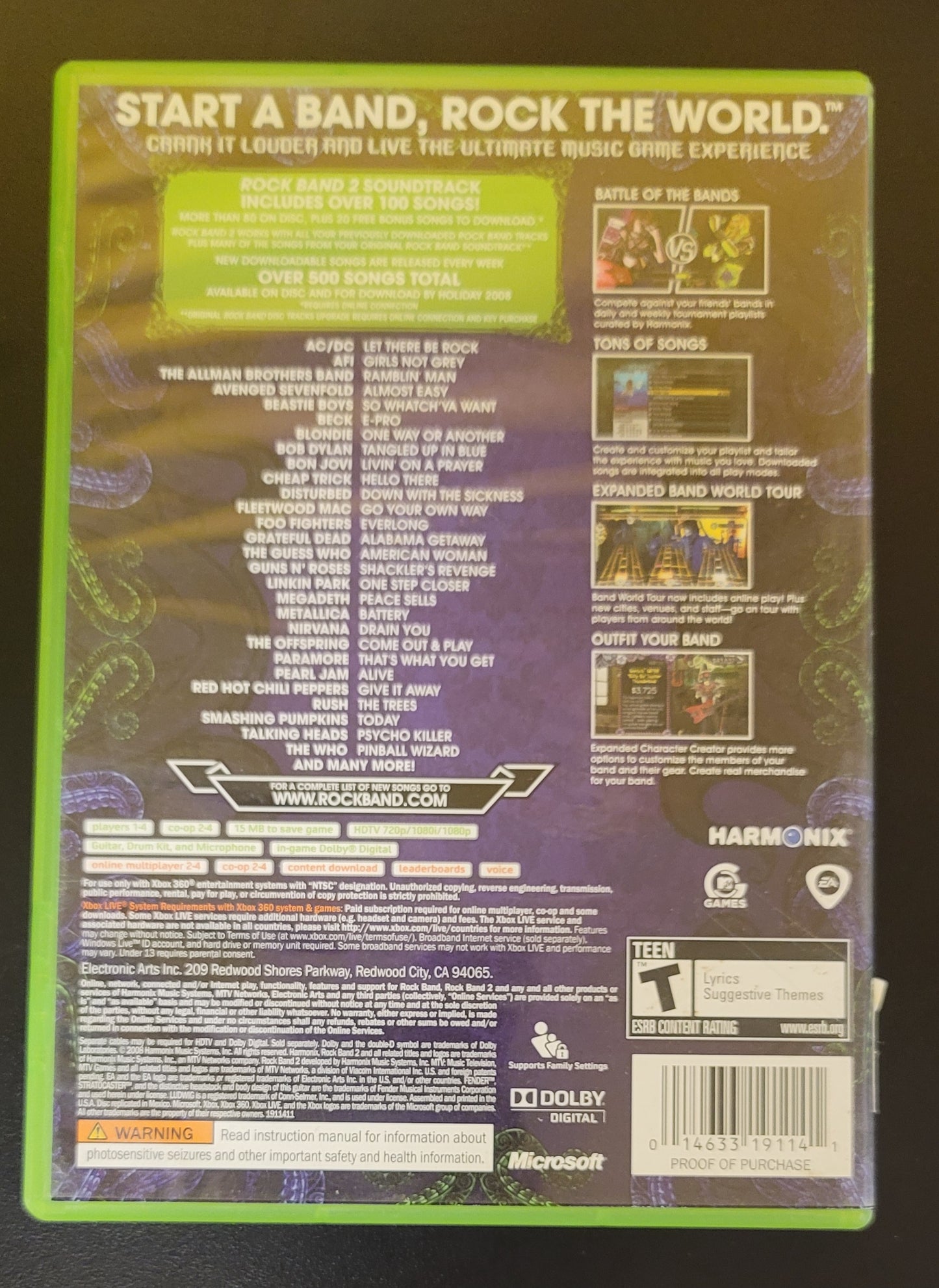 Rockband 2 - Xb360 - Used