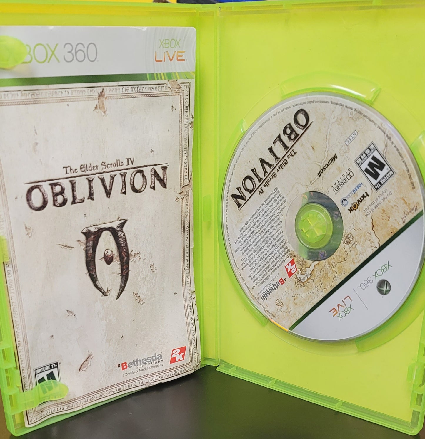 Oblivion, Elder Scrolls 4- Xb360- Used