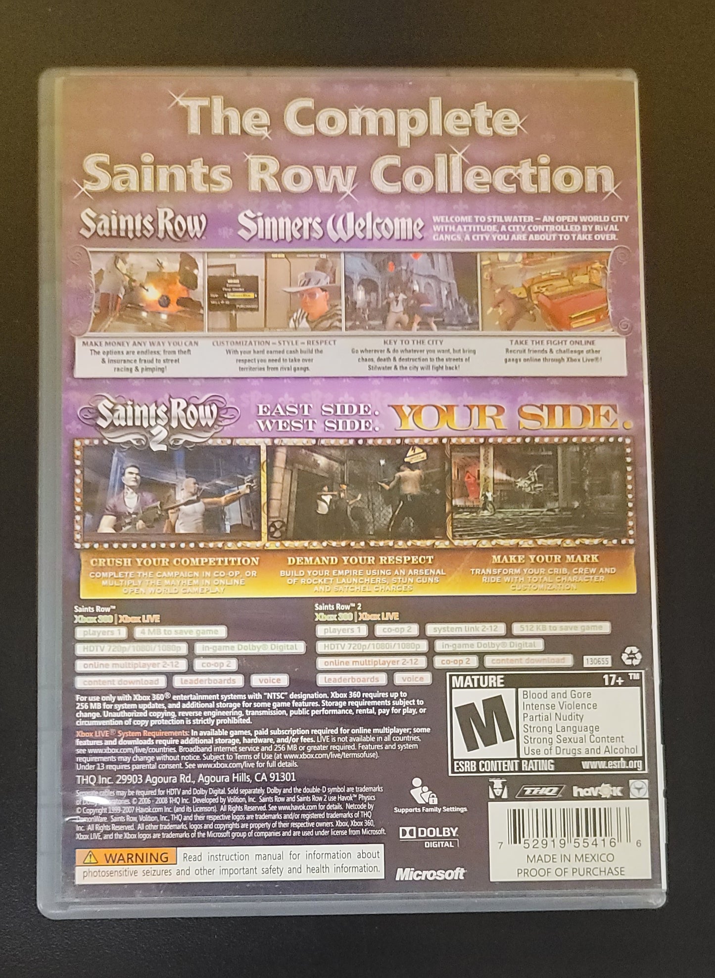 Saints Row Double Pack - Xb360 - Used