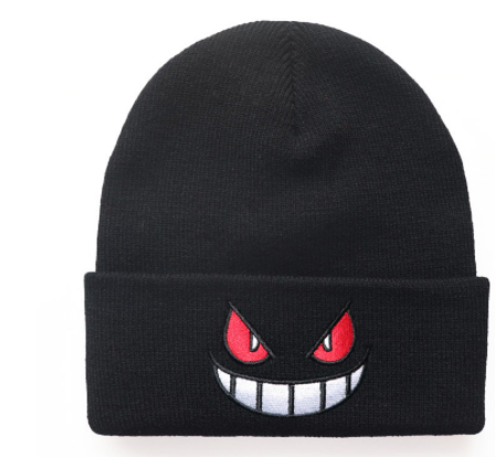 Pokemon Gengar Beanie Clothing- Black