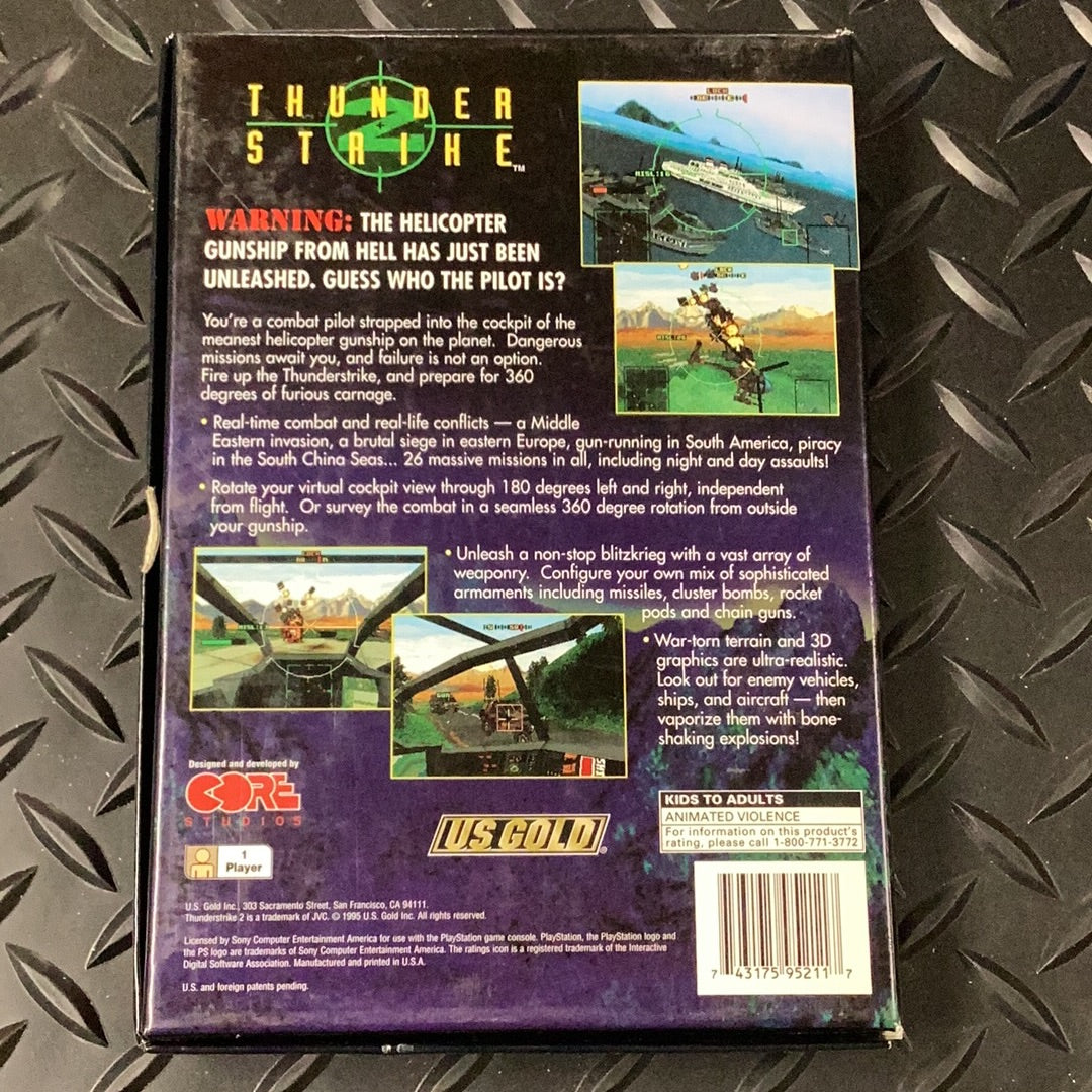 Thunder Strike 2 (Longbox) - PS1 Game - Used