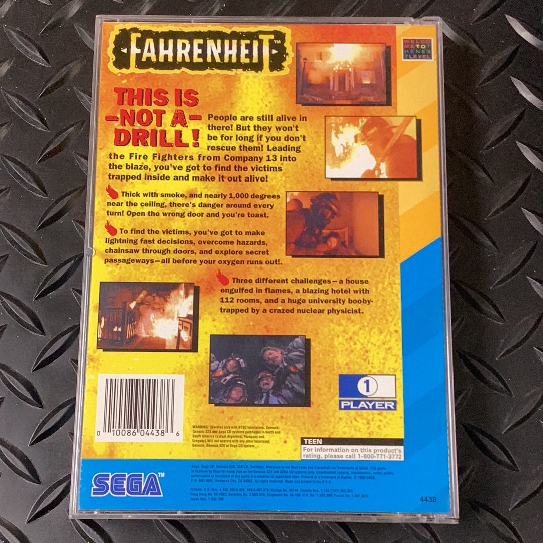 Fahrenheit - SegaCD - Used