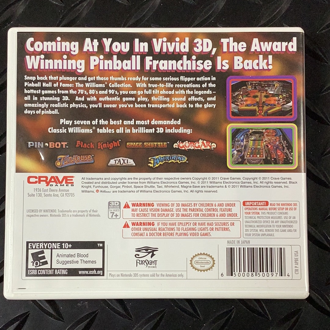 Pinball Hall of Fame - 3DS - Used