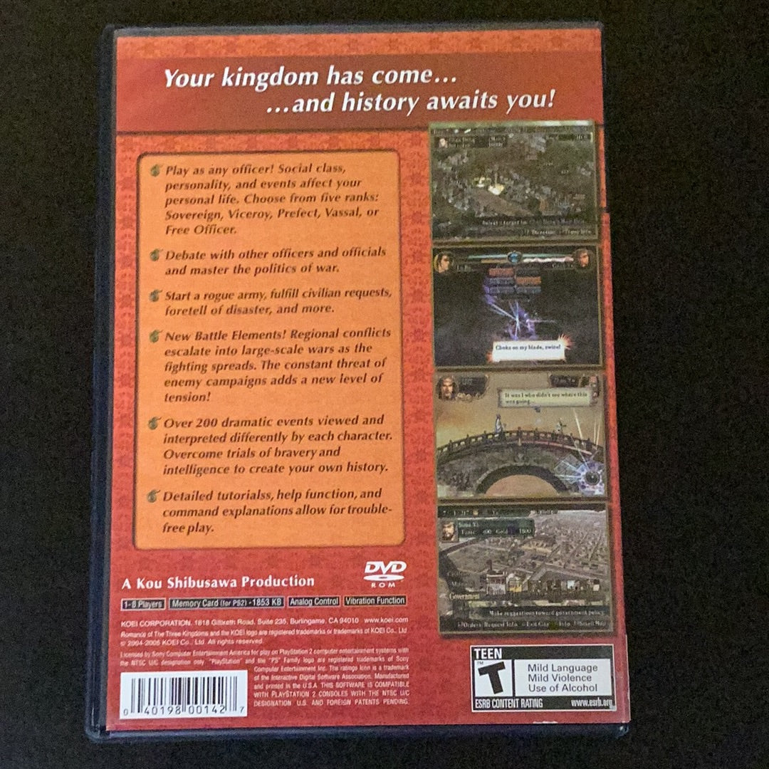 Romance of the Three Kingdoms X - PS2 Game - Used