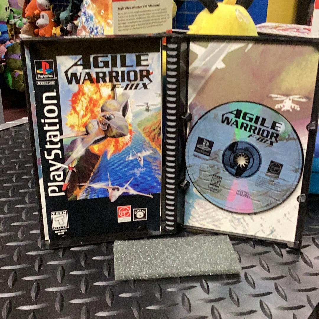 Agile Warrior F-IIIX (Longbox) - PS1 Game - Used