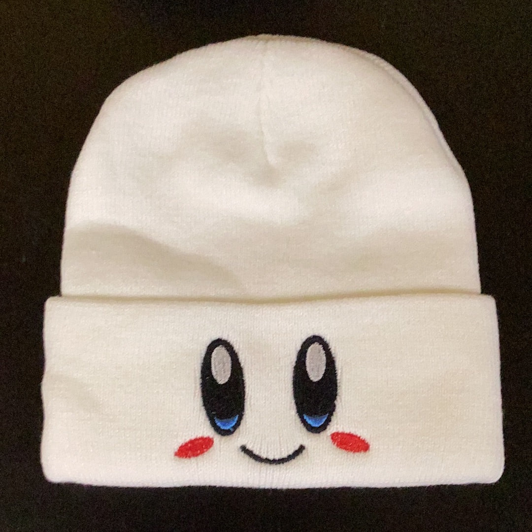 Kirby Beanie Clothing- White