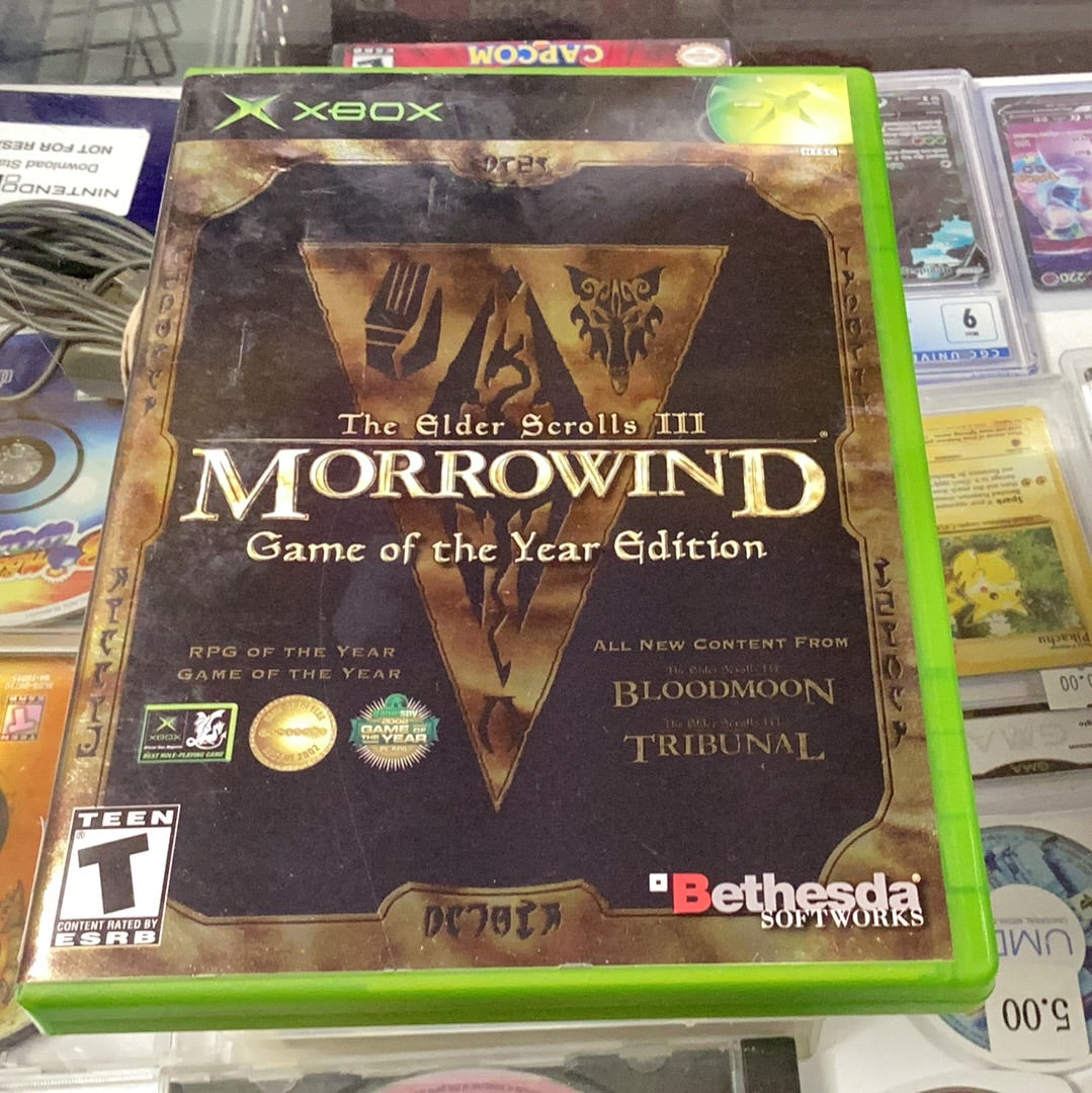 The Elder Scrolls III Morrowind Game of the Year Edition - xbox - Used