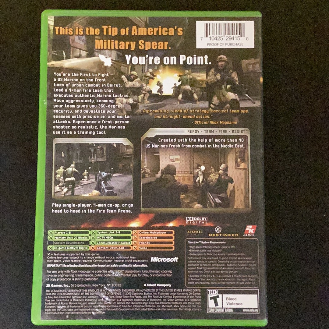 First to Fight - Xbox - Used