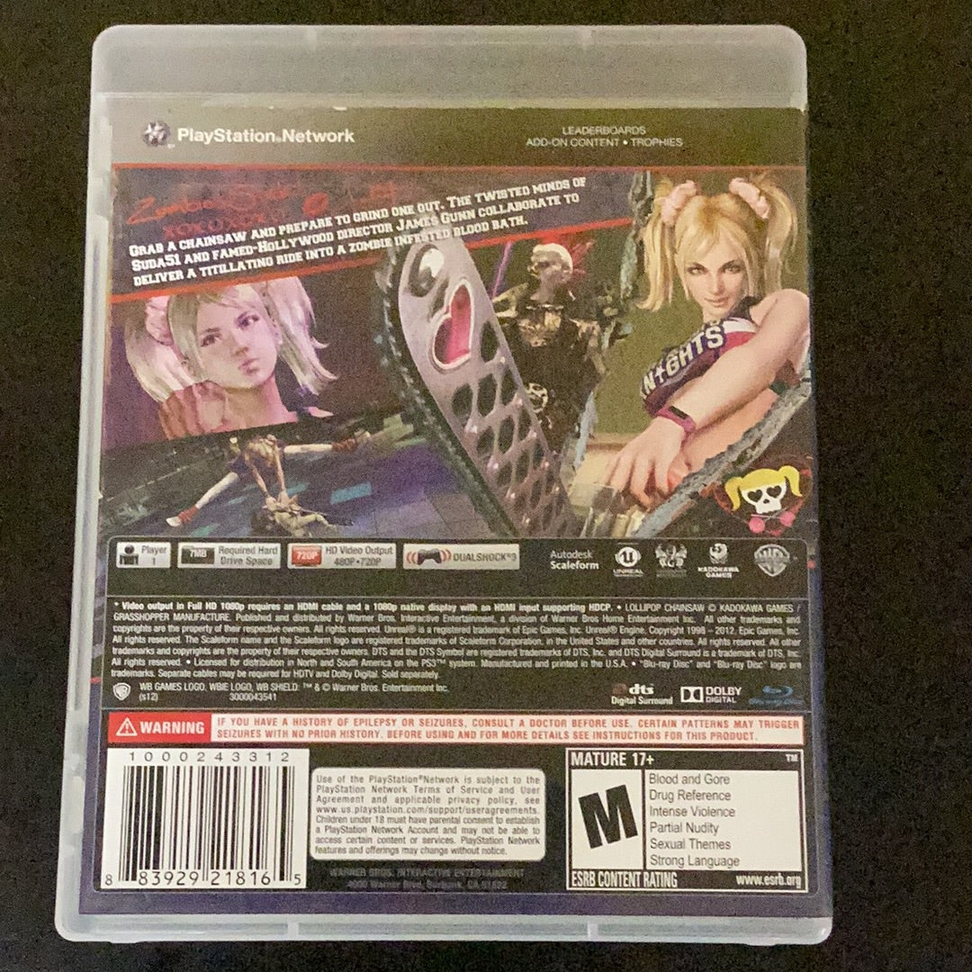 Lollipop Chainsaw - PS3 Game - Used