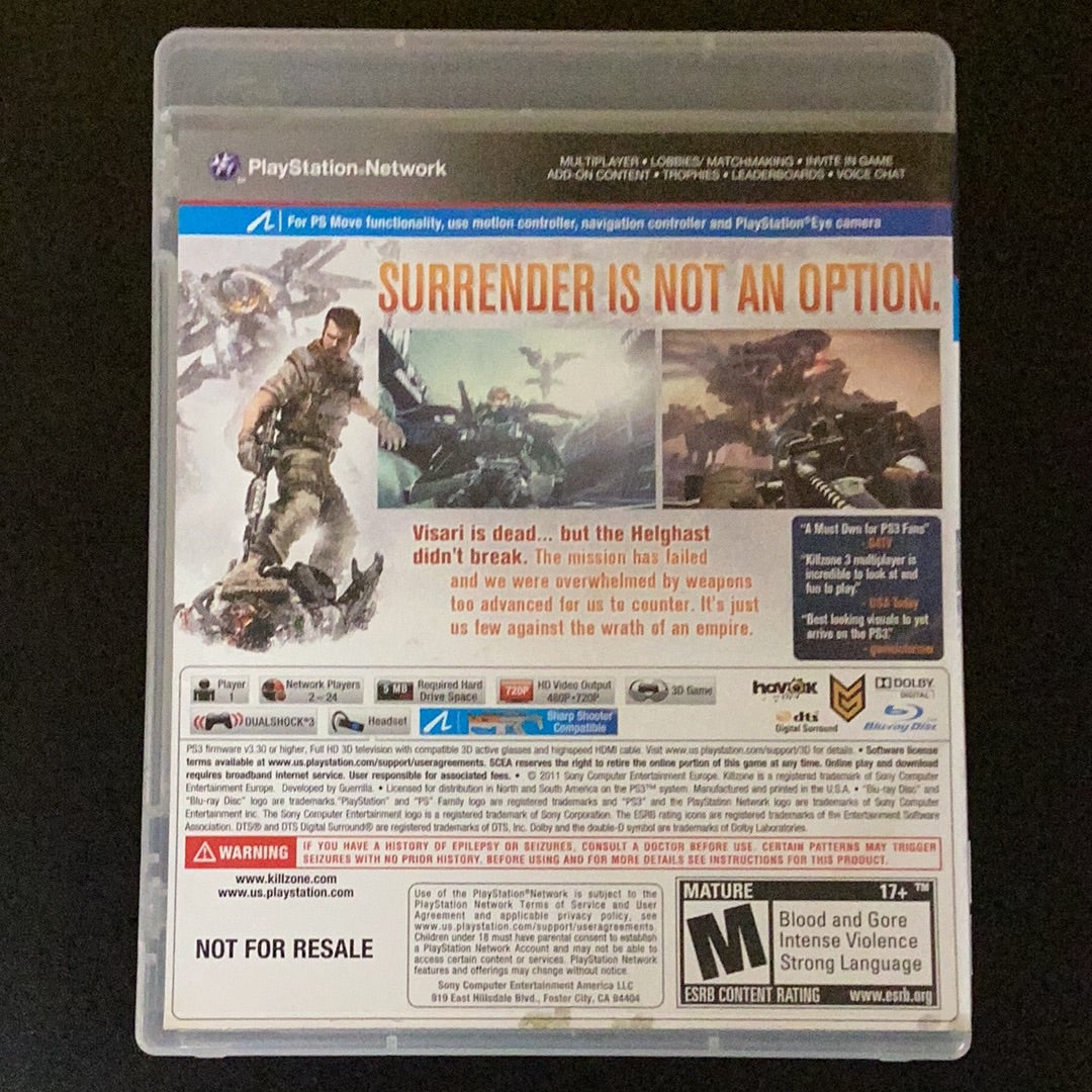 Killzone 3 - PS3 Game - Used