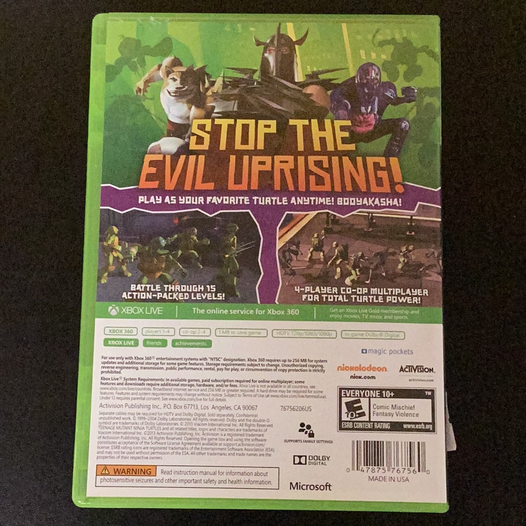 Nickelodeon Teenage Mutant Ninja Turtles - Xb360 - Used