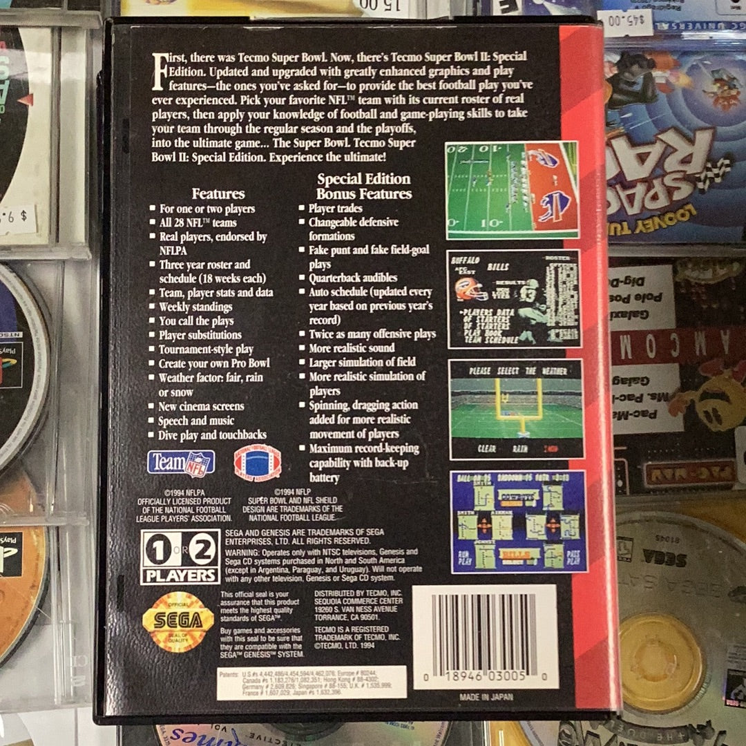 Tecmo Super Bowl 2 Special Edition - Genesis - Used