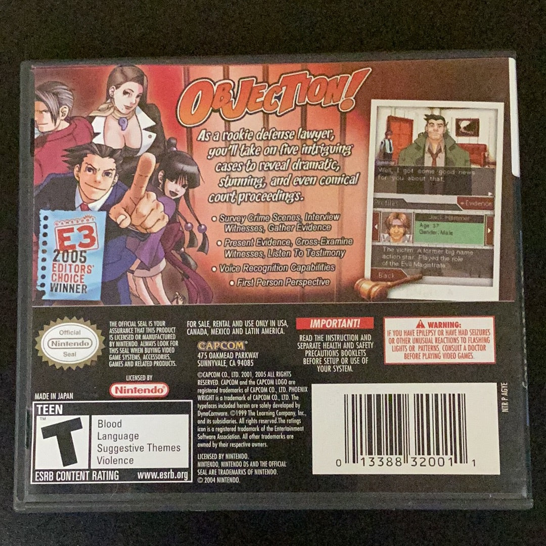 Pheonix Wright Ace Attorney - DS - Used