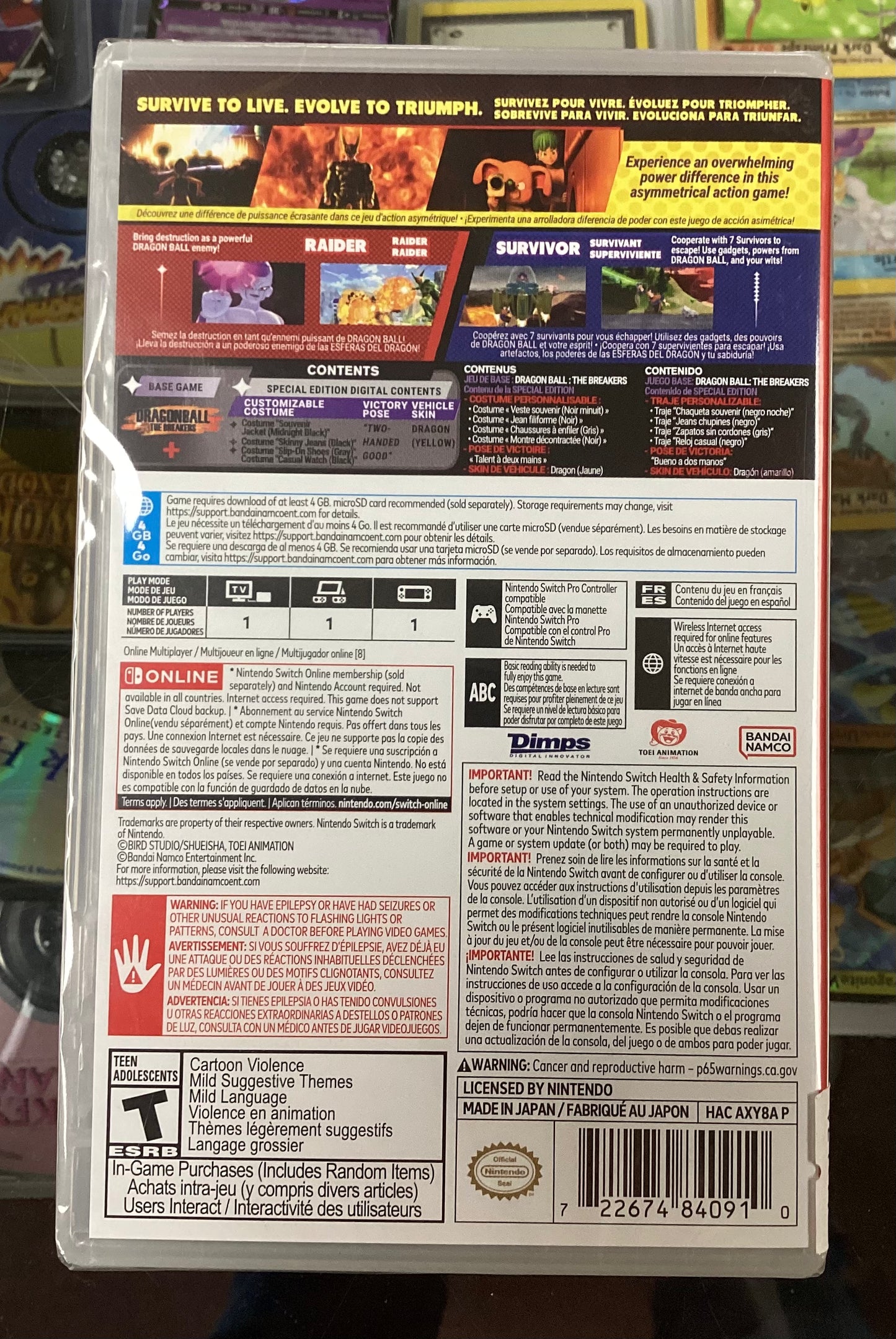Dragonball Z The Breakers - Switch - New