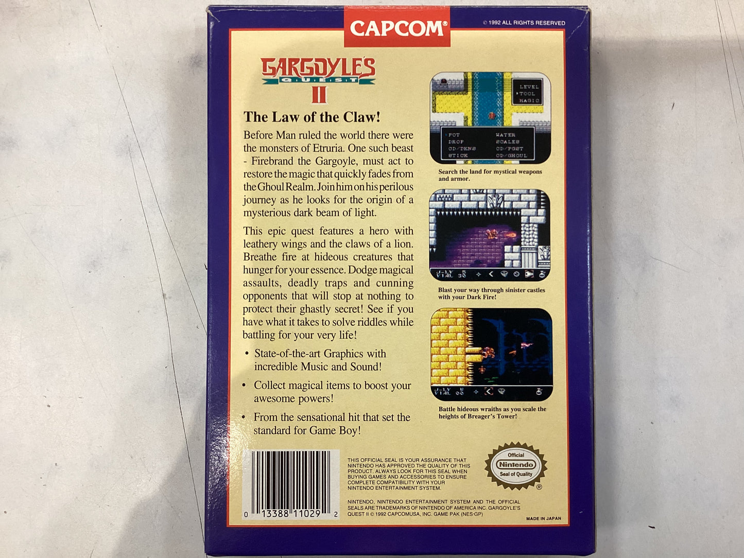 Gargoyle’s Quest 2 -NES- Used