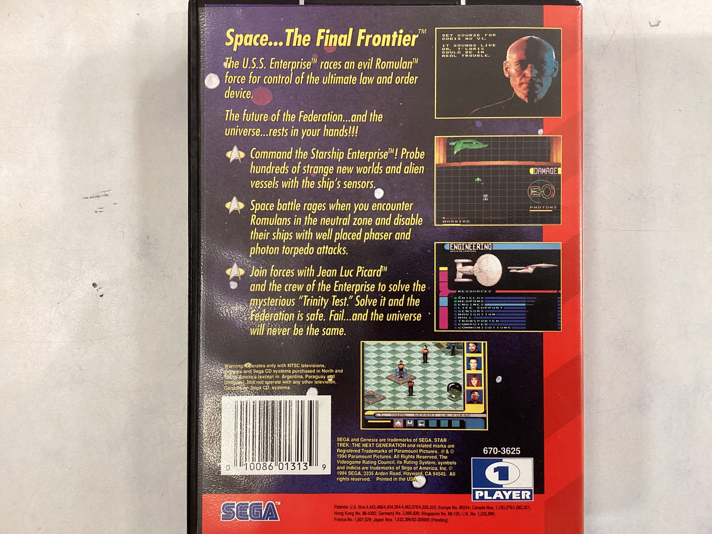 Star Trek; The Next Generation -GENESIS- Used