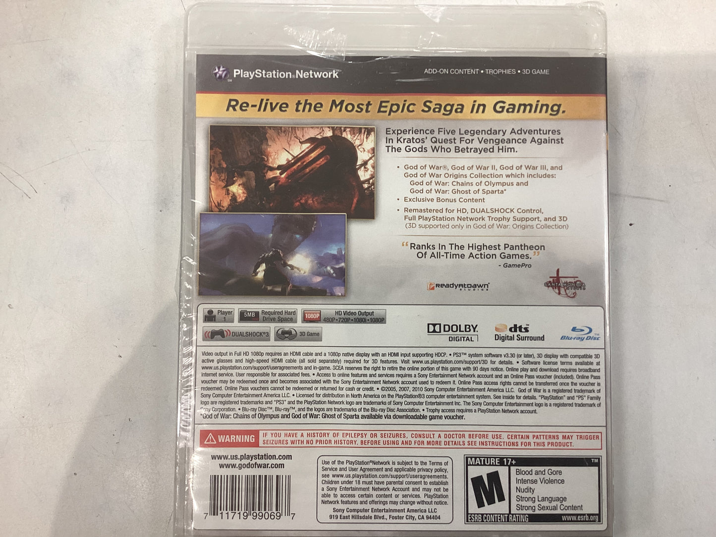 God of War Saga -PS3- New