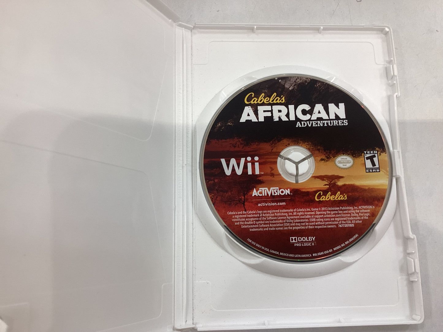 Cabela’s African Adventures -Wii- Used