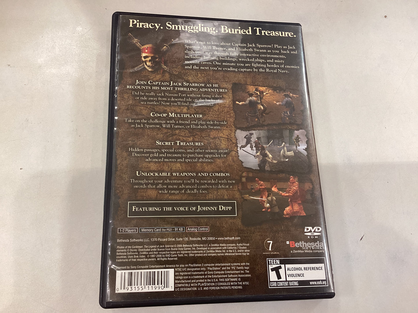 Pirates of The Caribbean; The Legend of Jack Sparrow -PS2- Used