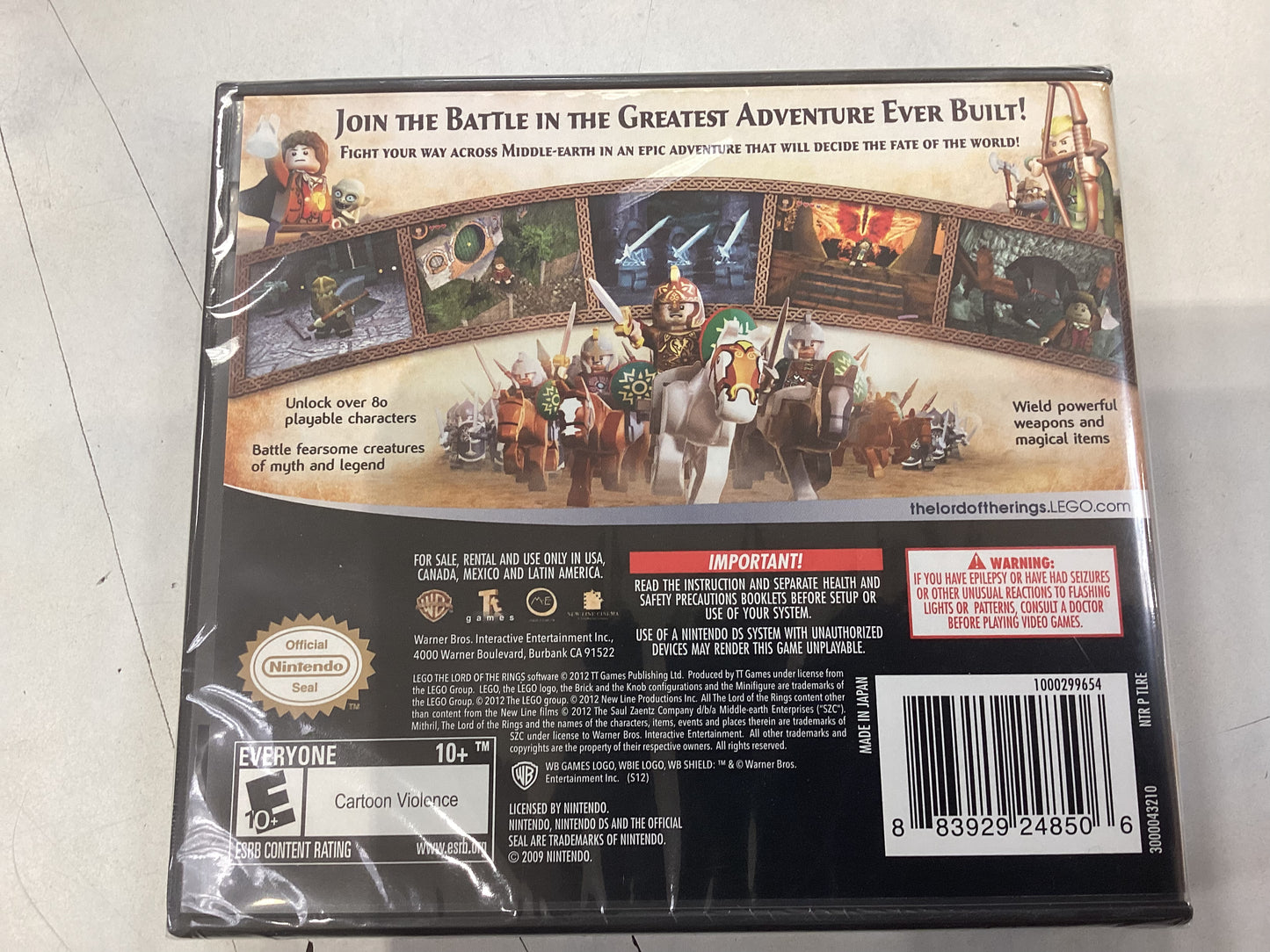 Lego The Lord of The Rings -DS- New