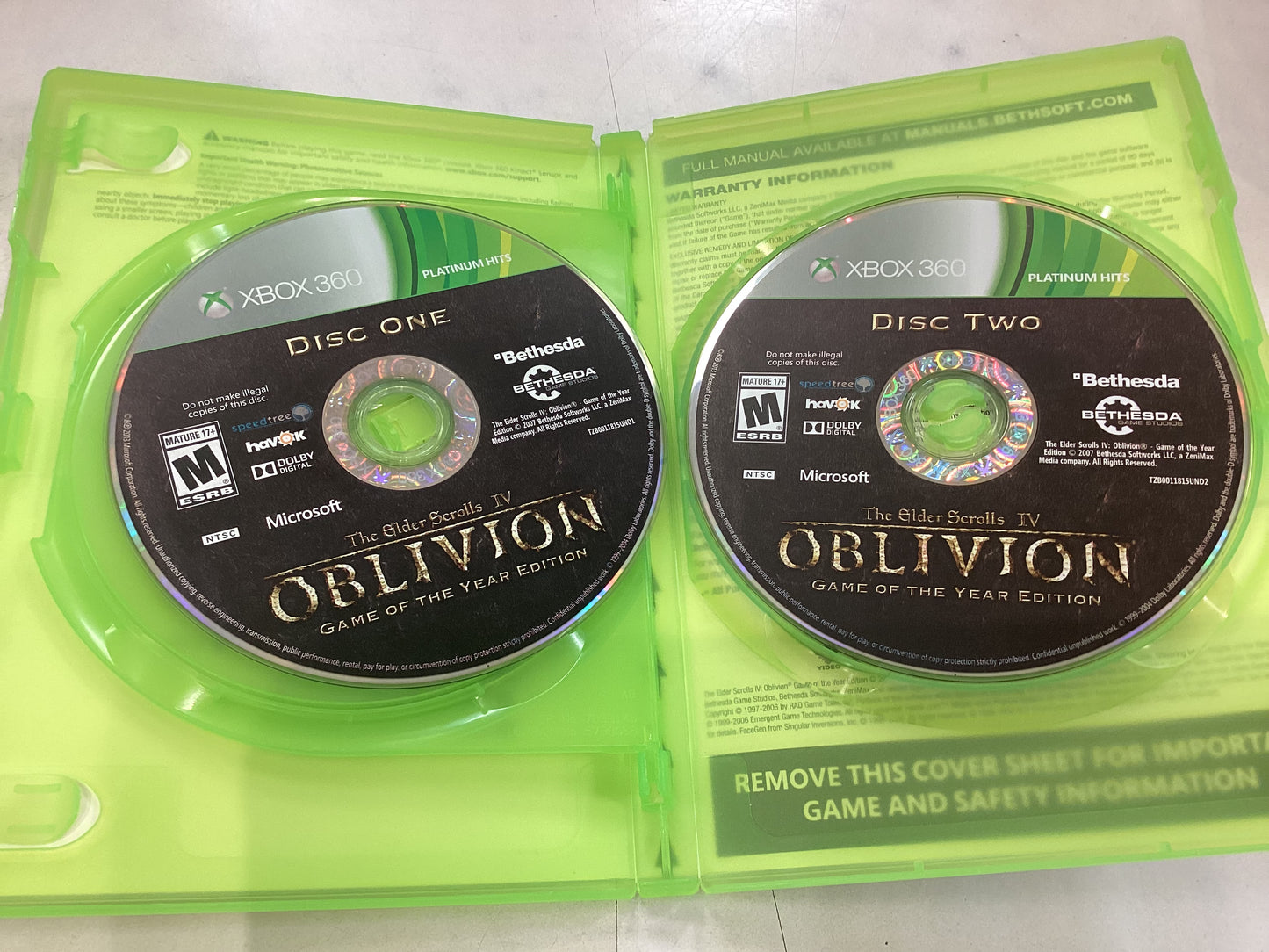TESIV; Oblivion -XB360- Used