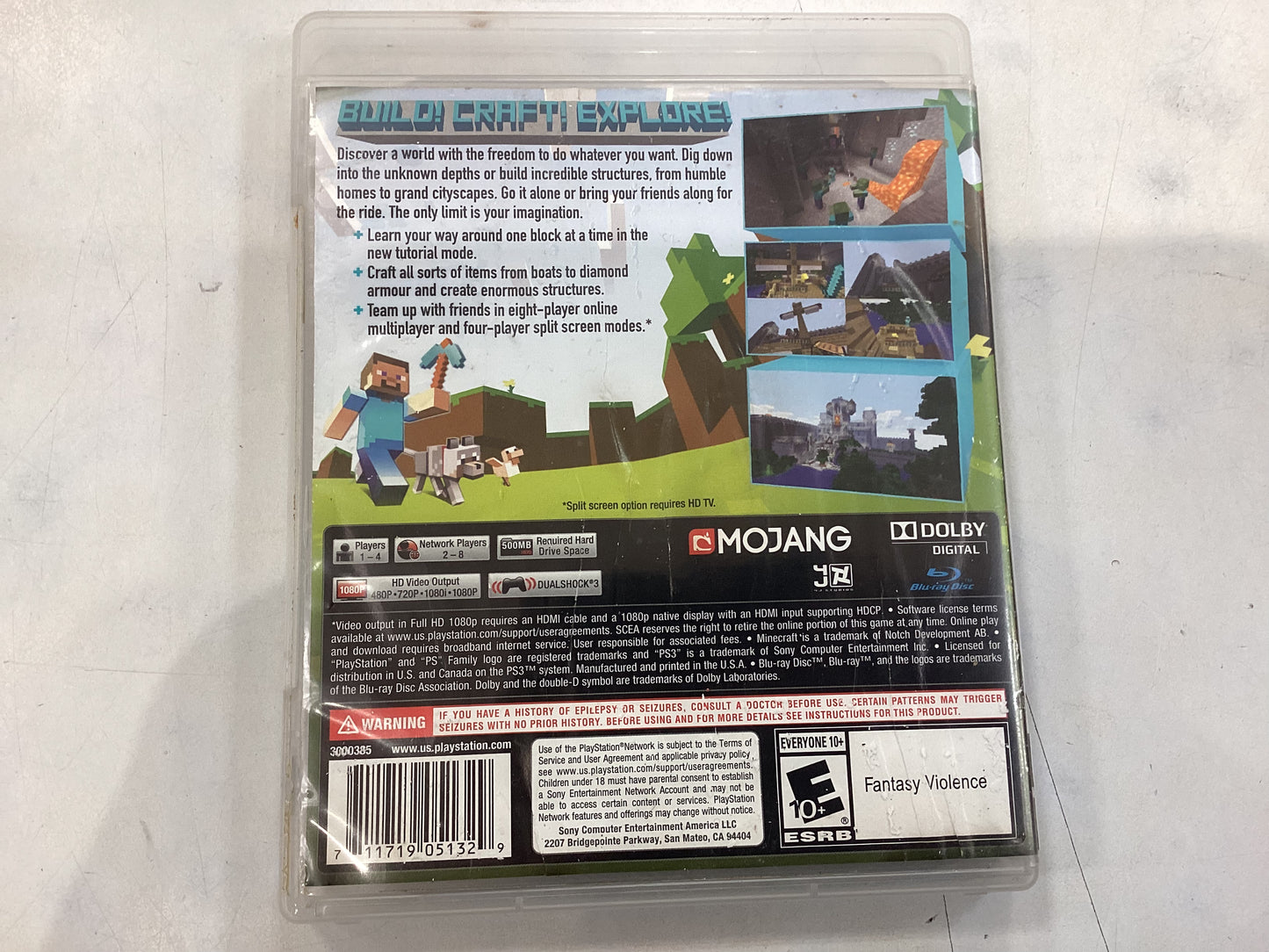 Minecraft (PS3 Edition) -PS3- Used