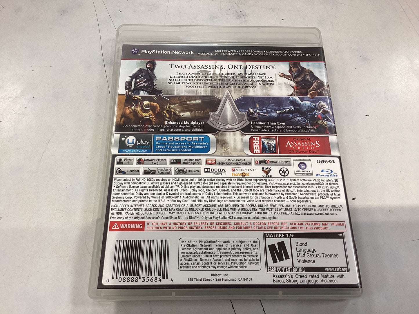 Assassin’s Creed Revelations -PS3- Used