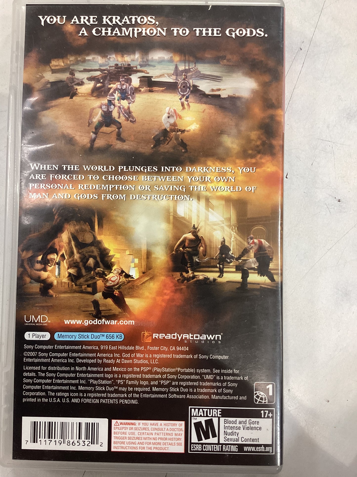 God of War Chains of Olympus -PSP- Used