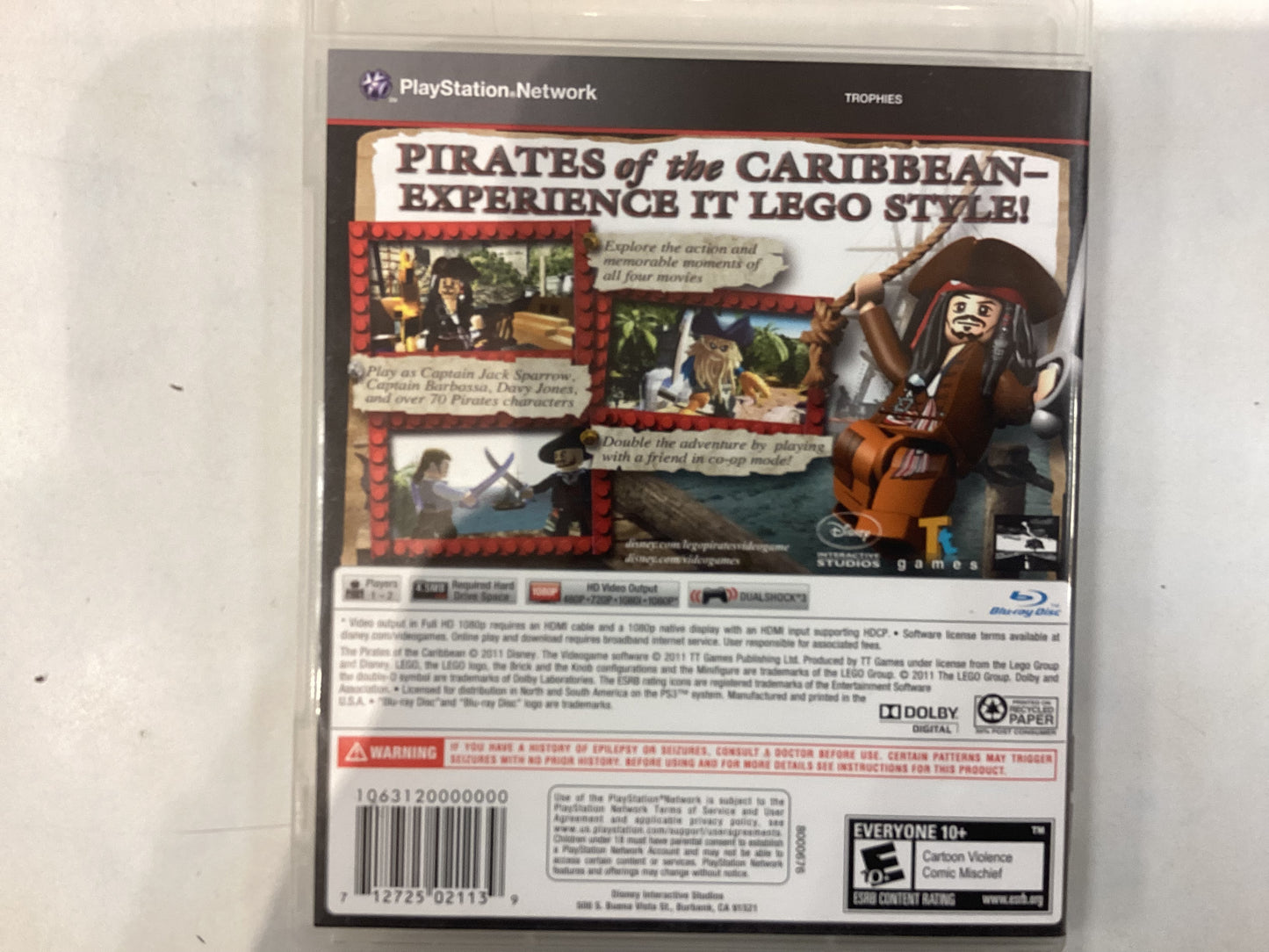 Lego Pirates of the Caribbean -PS3- Used