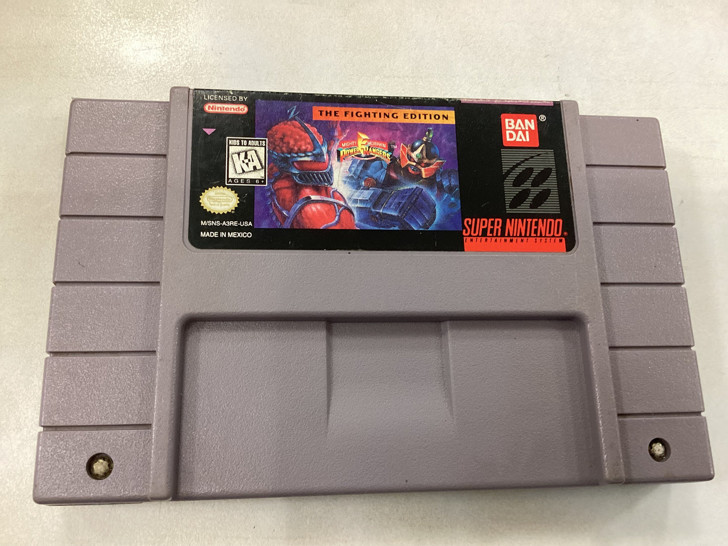Power Rangers The Fighting Edition -SNES- Used