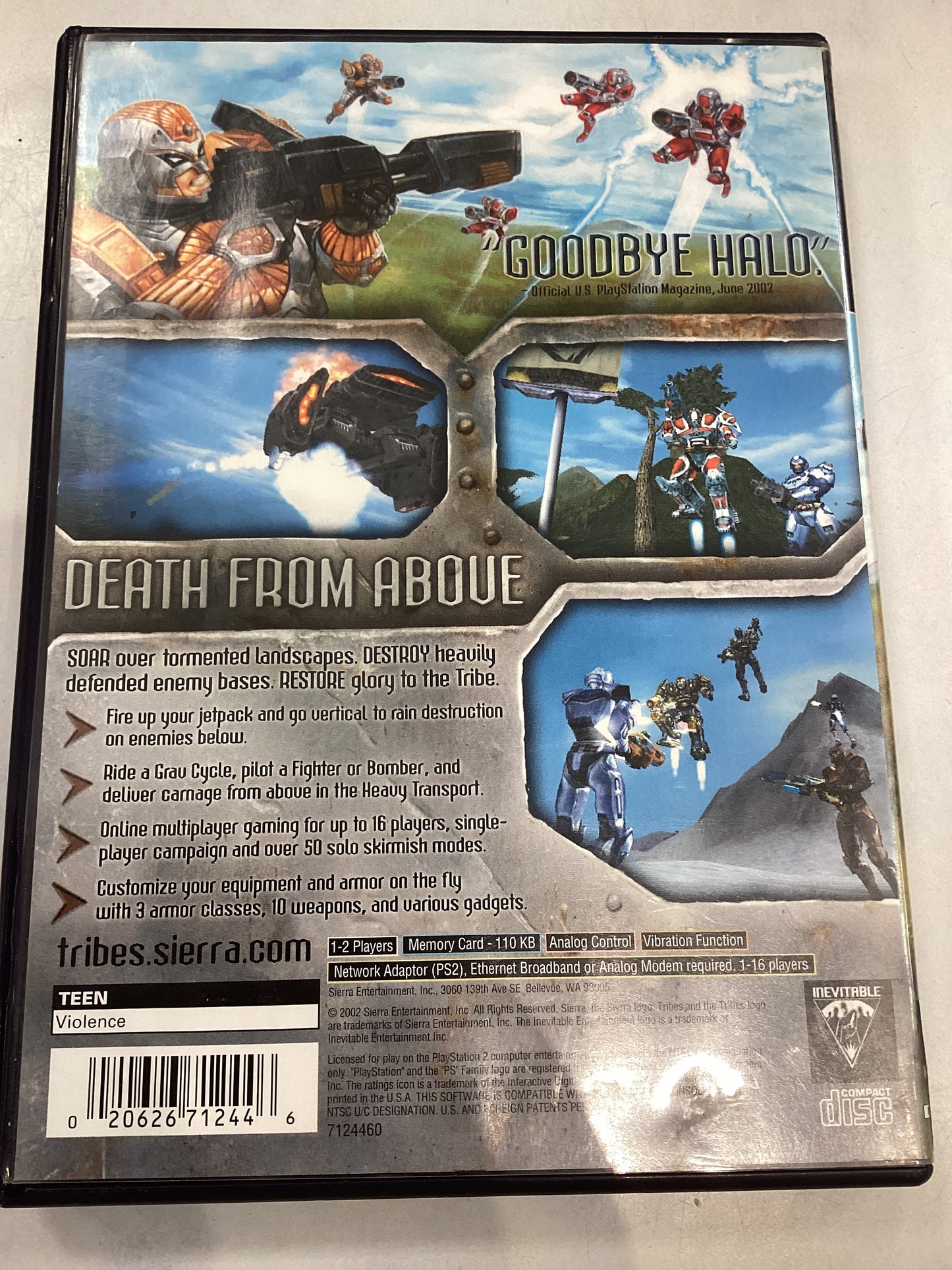 Tribes; Aerial Assault -PS2- Used