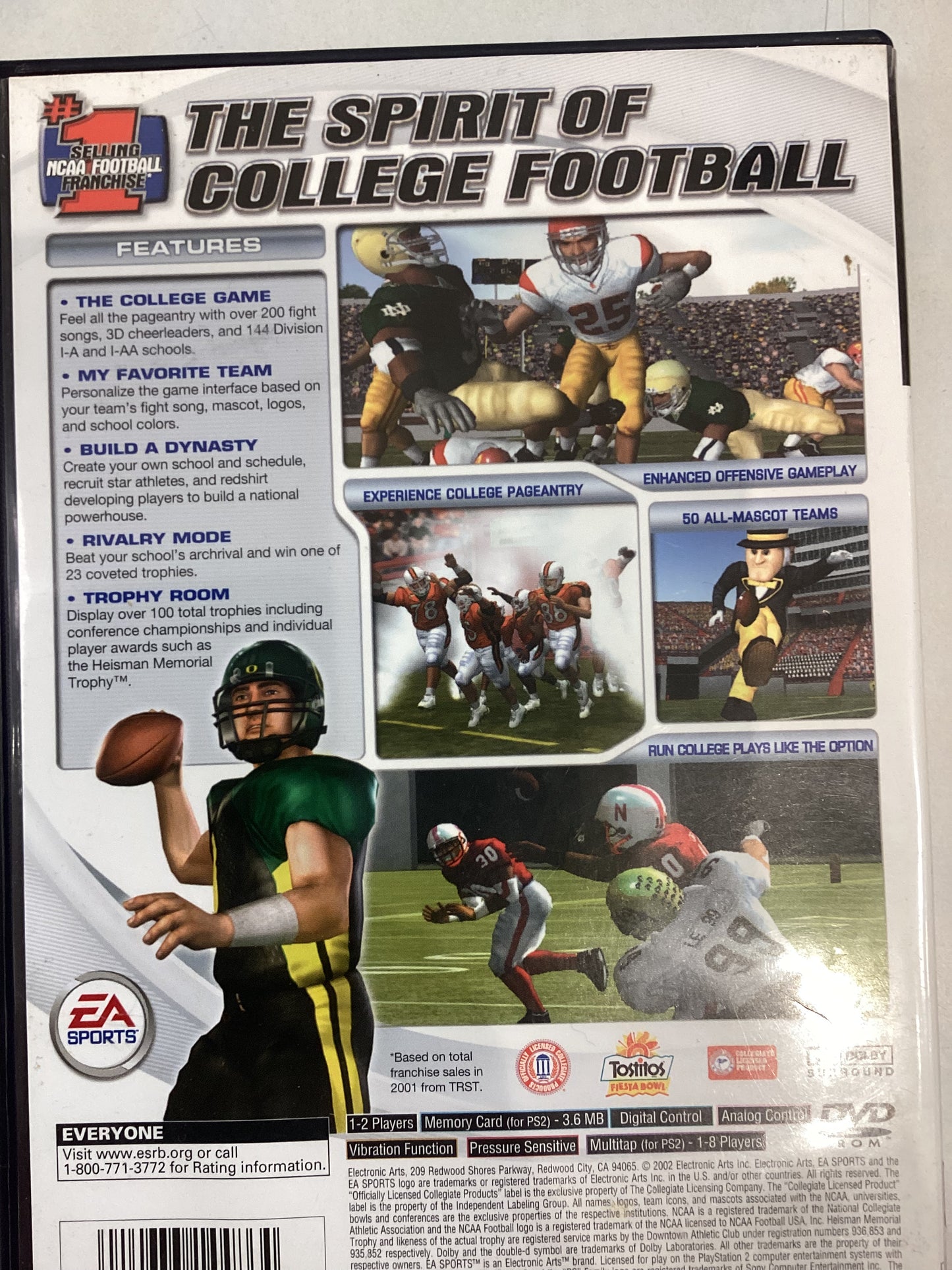 NCAA Football 2003 -PS2- Used