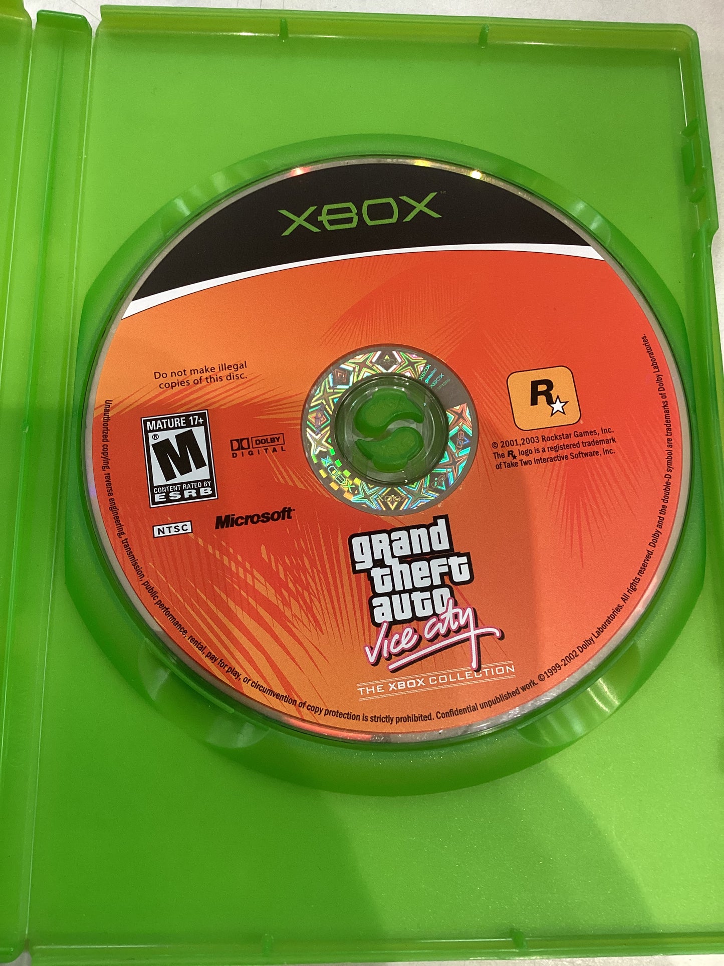 Grand theft Auto Vice City -XBX- Used