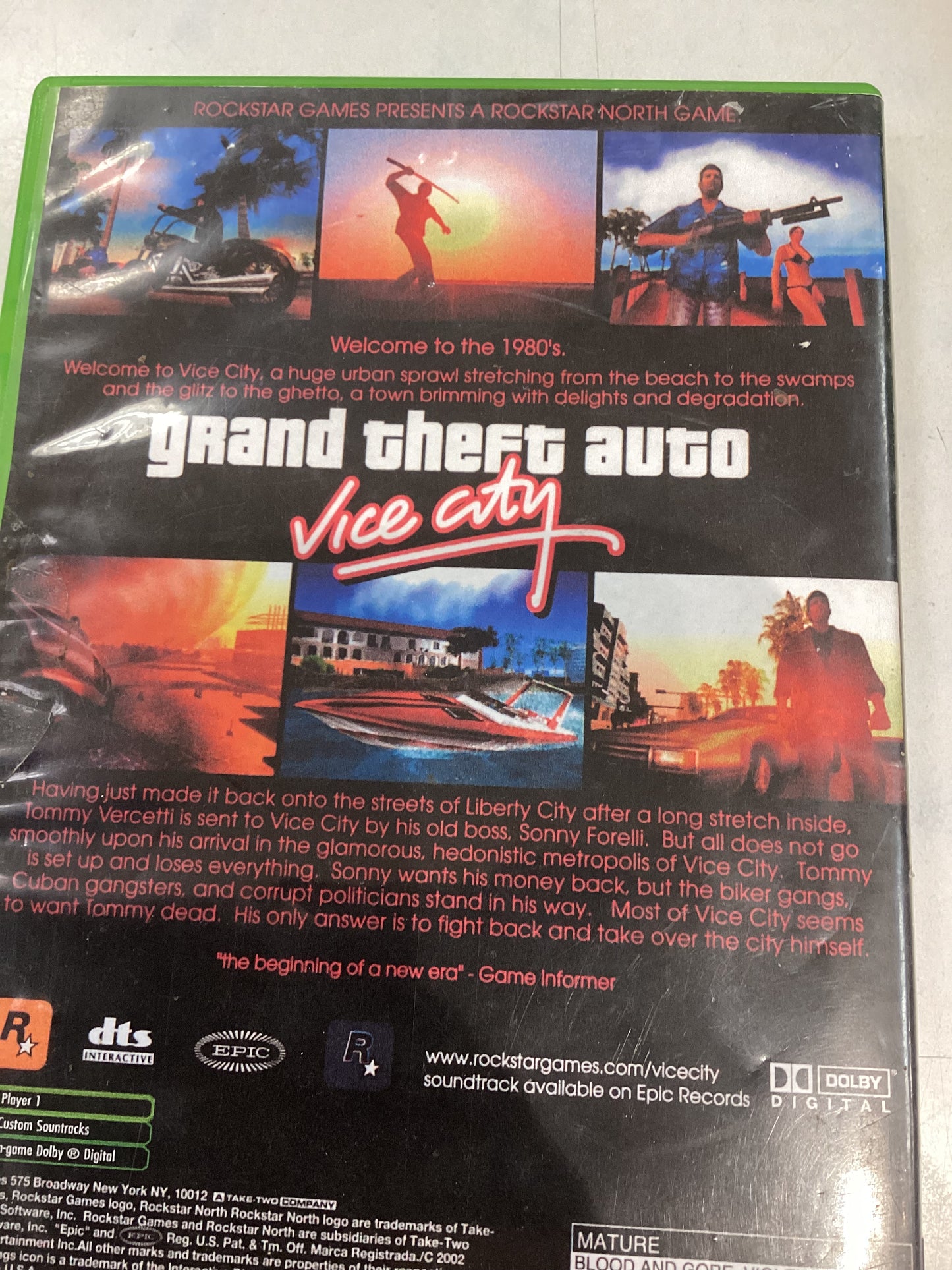 Grand theft Auto Vice City -XBX- Used
