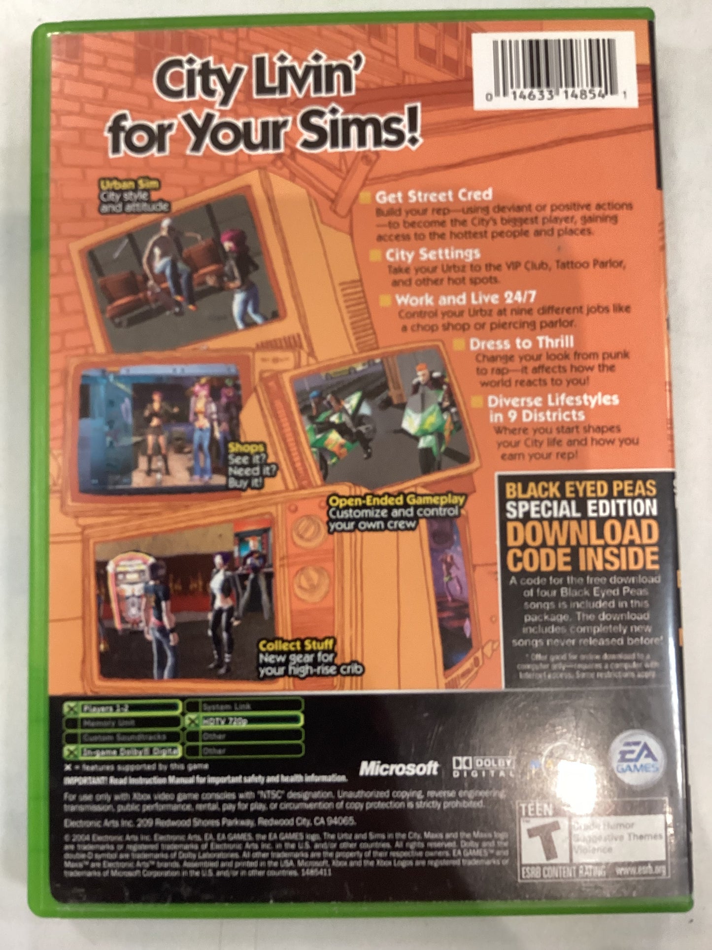 The Urbz Sims in The City -XBX- Used