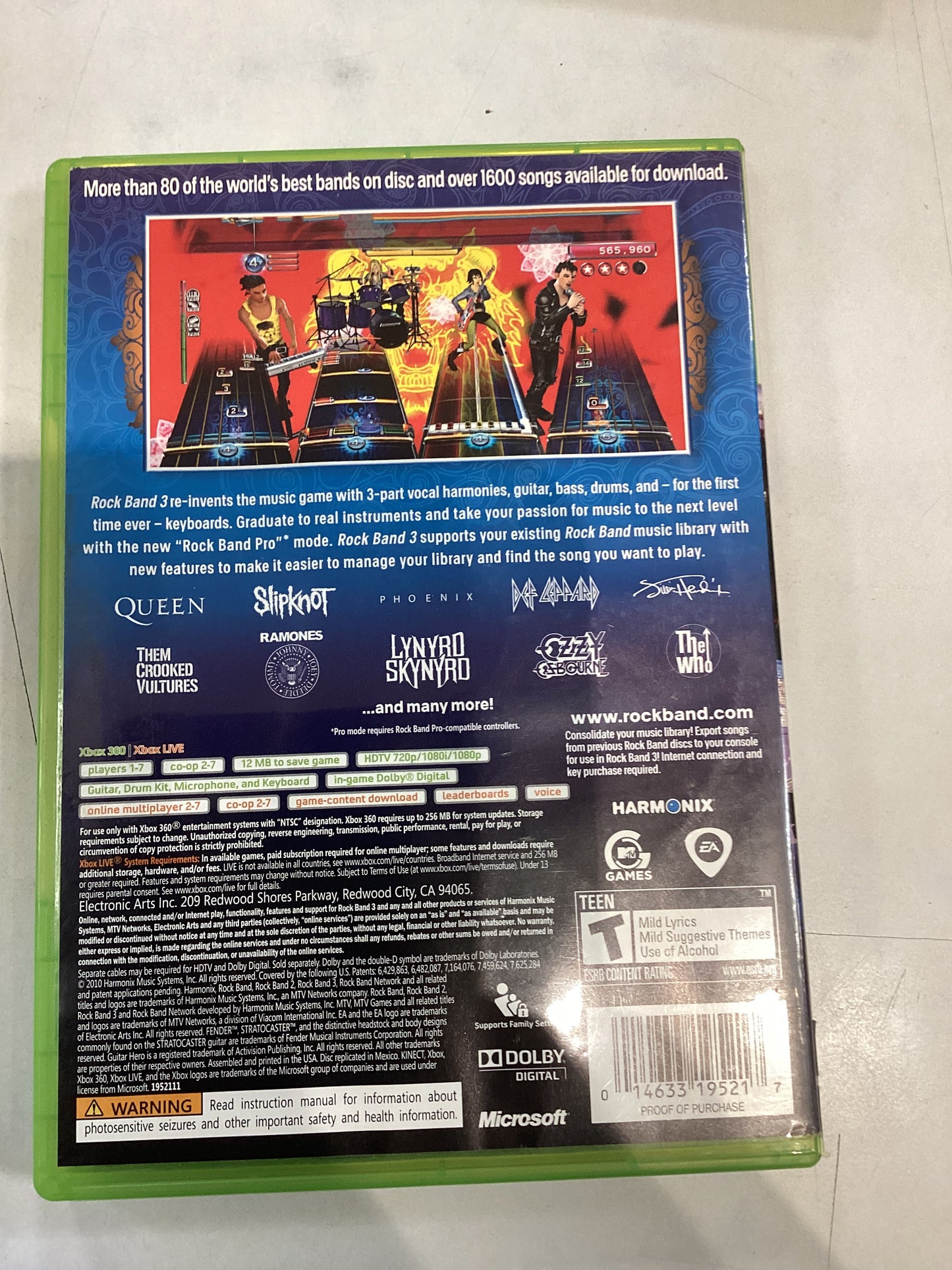 Rockband 3 -XB30- Used