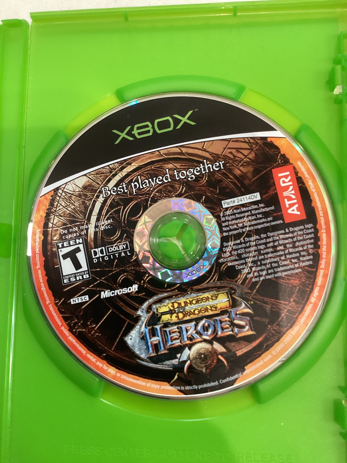 Dungeons & Dragons; Heroes -XBX- Used