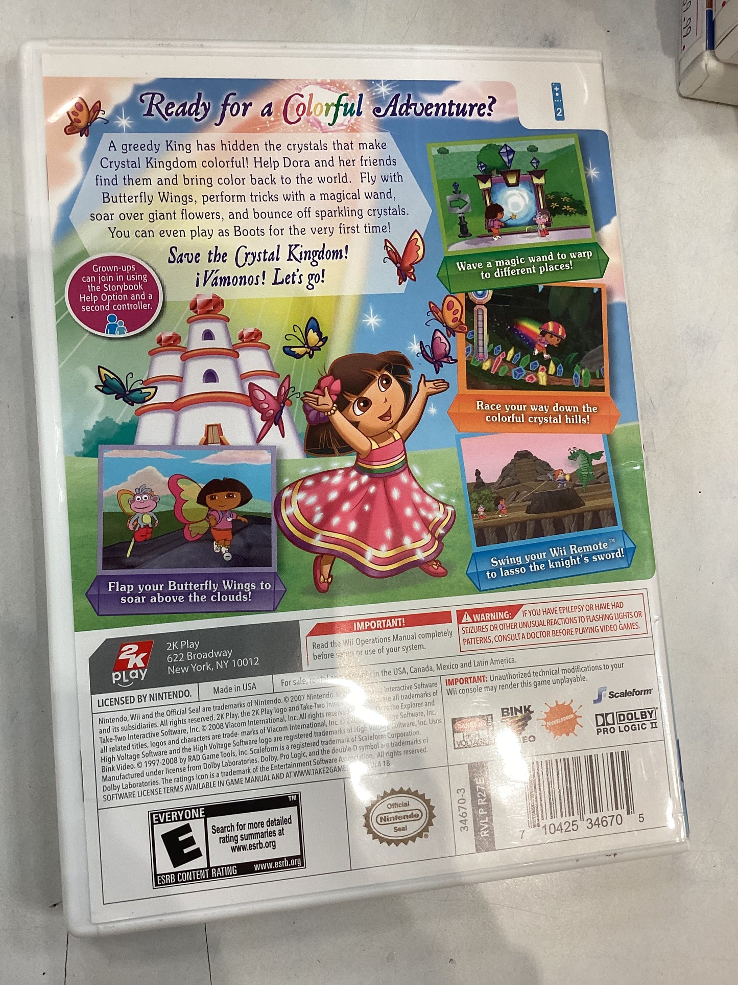 Dora Saves The Crystal Kingdom -Wii- Used