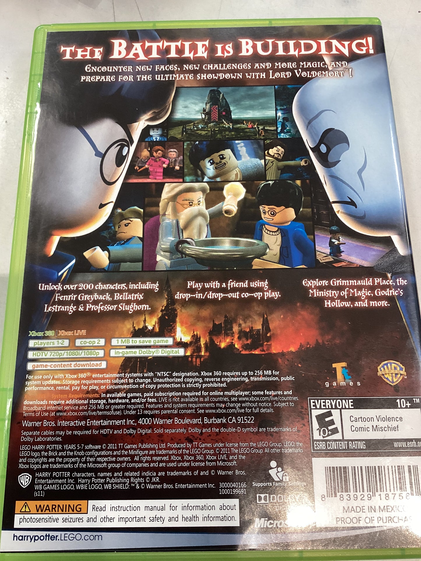 Lego Harry Potter Year 5-7 -XB360- Used