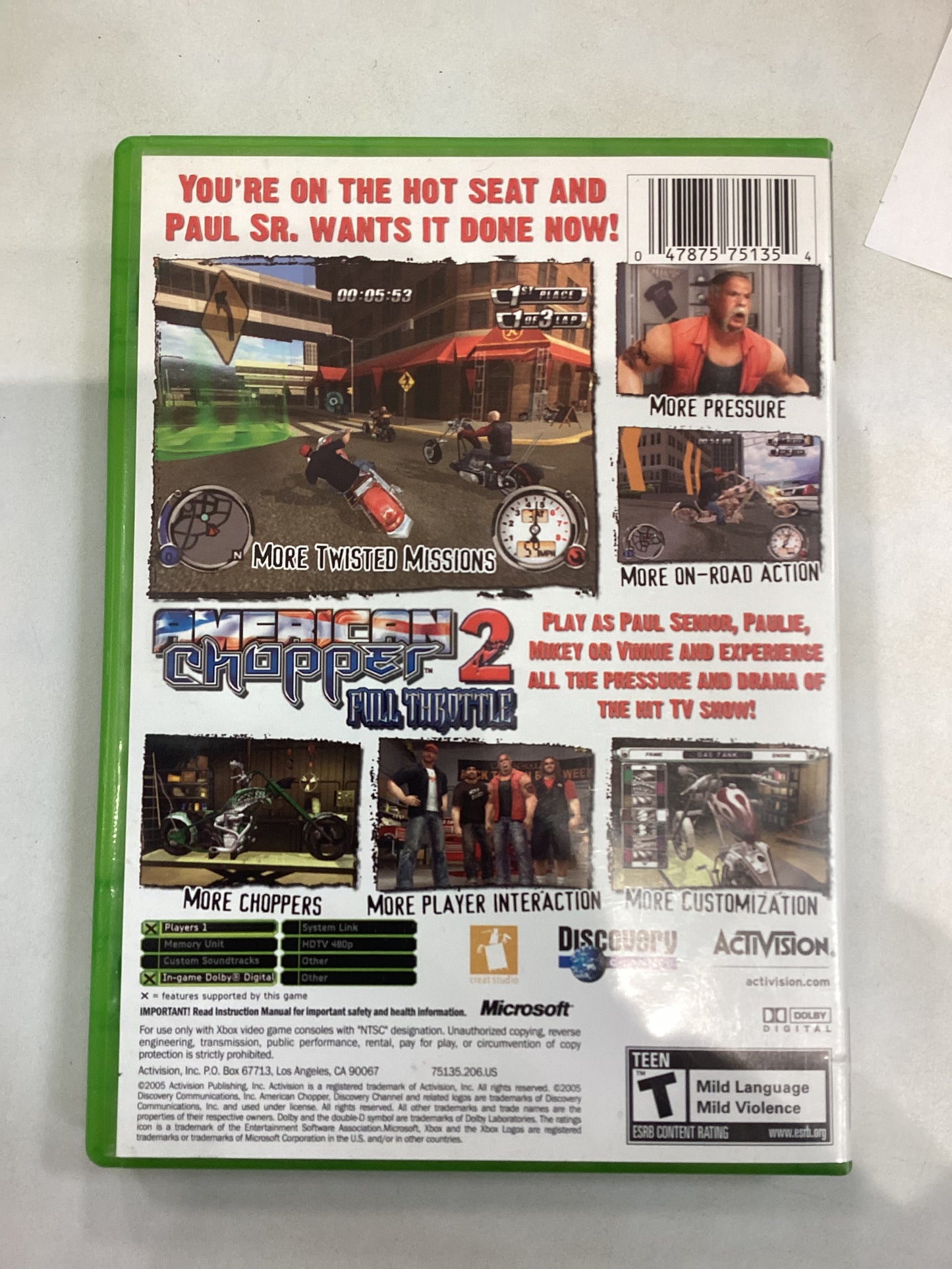 American Chopper 2 Full Throttle -XBX- Used