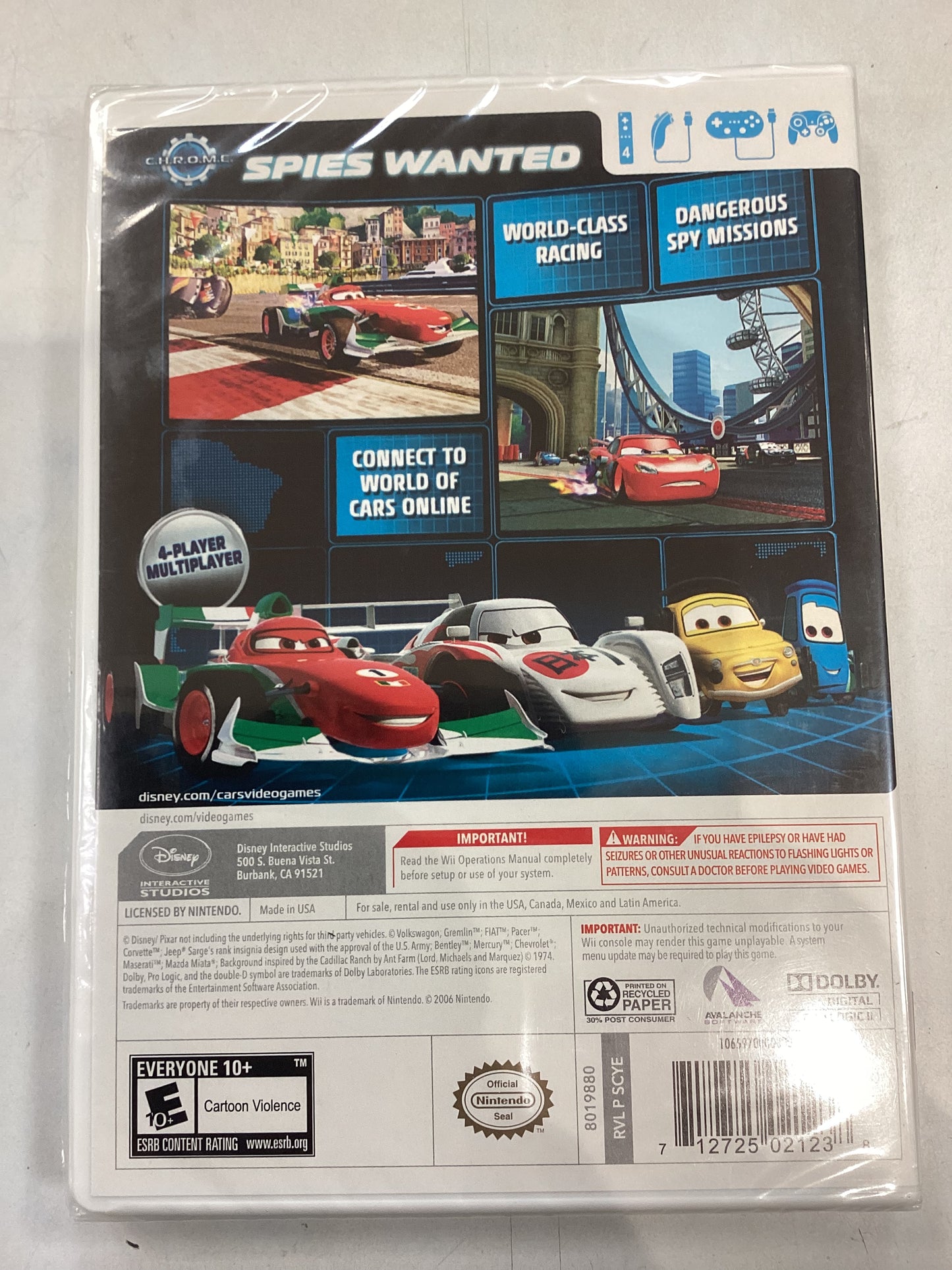 Cars 2 -Wii- New
