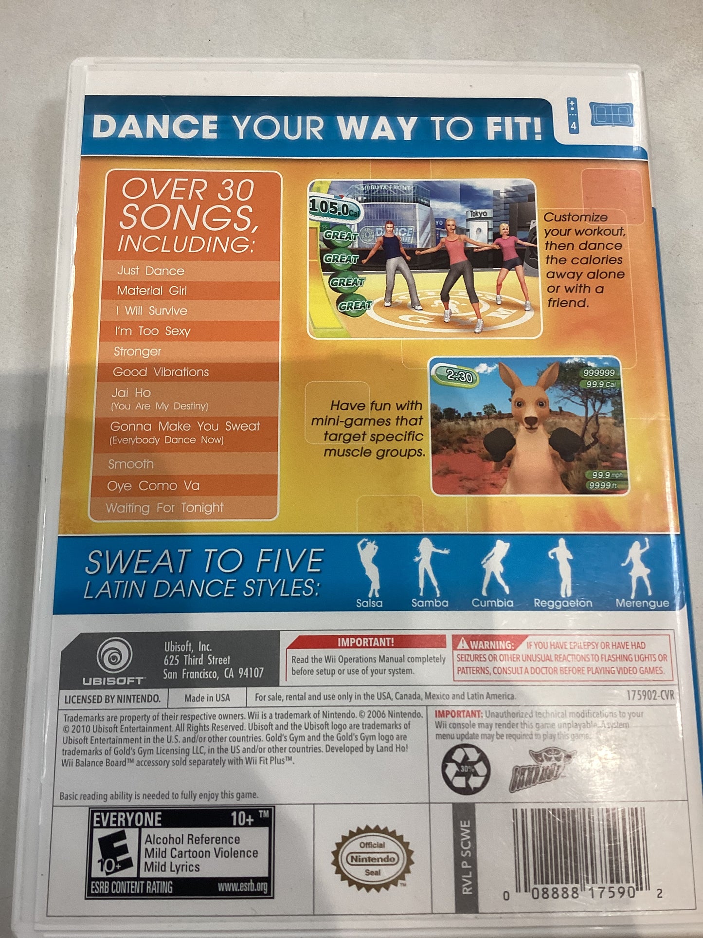 Gold’s Gym Dance Workout -Wii- Used
