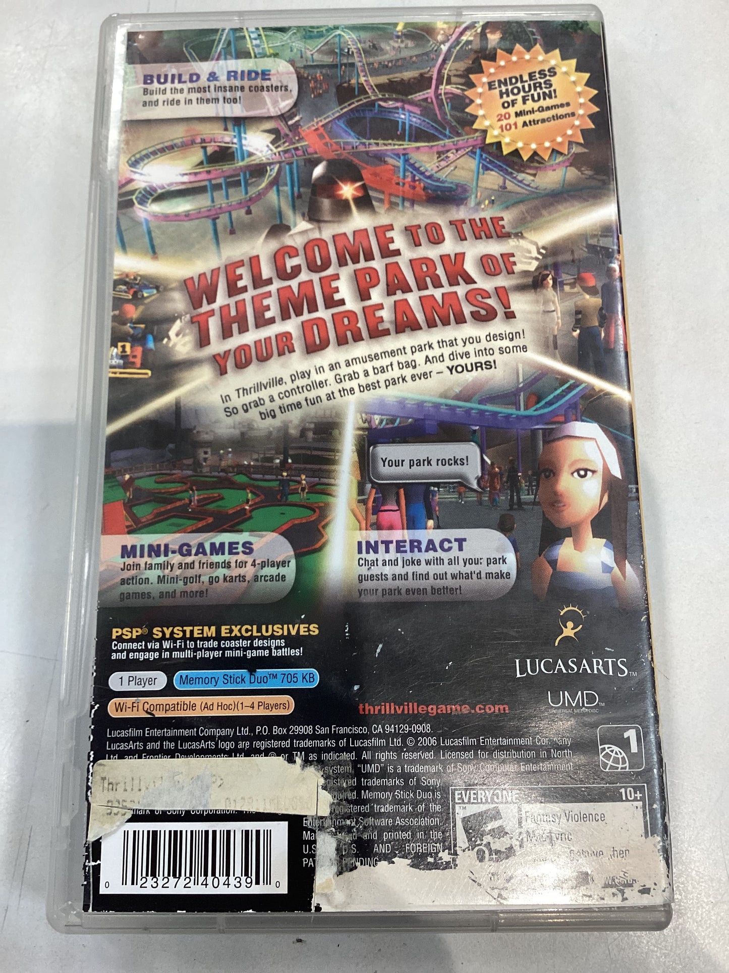Thrillville -PSP- Used