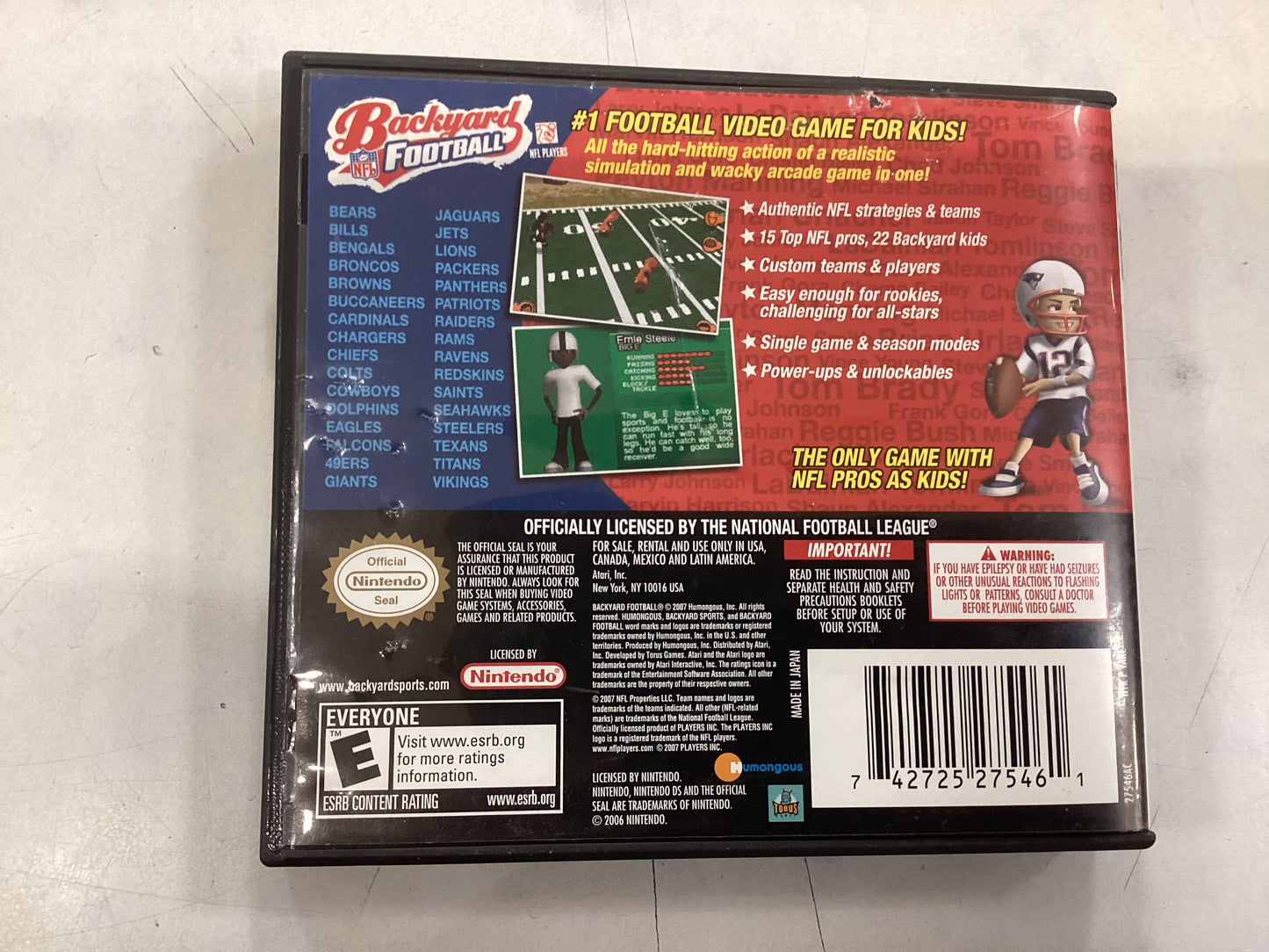 Backyard NFL -DS- Used