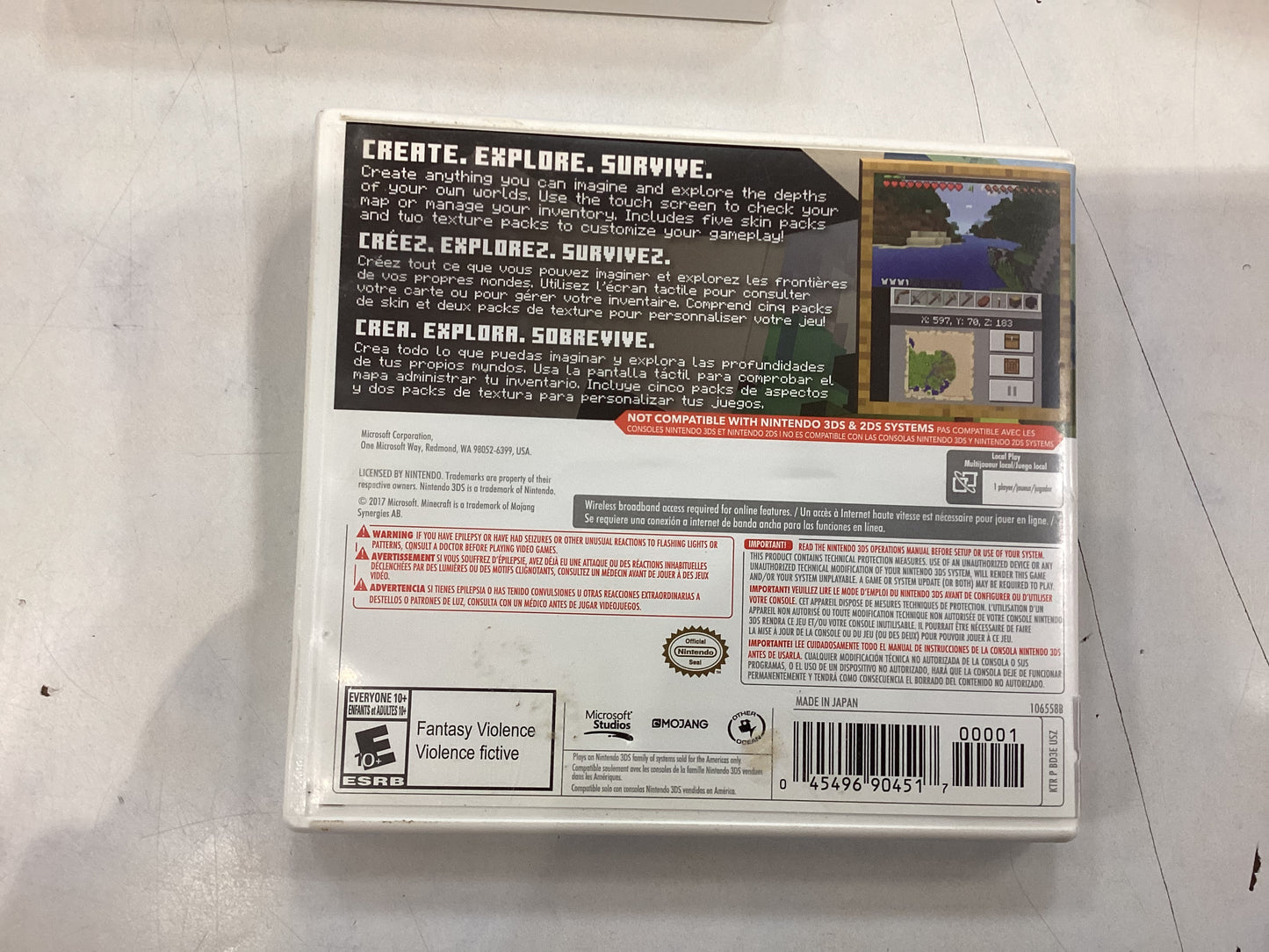 Minecraft -NEW 3DS- Used