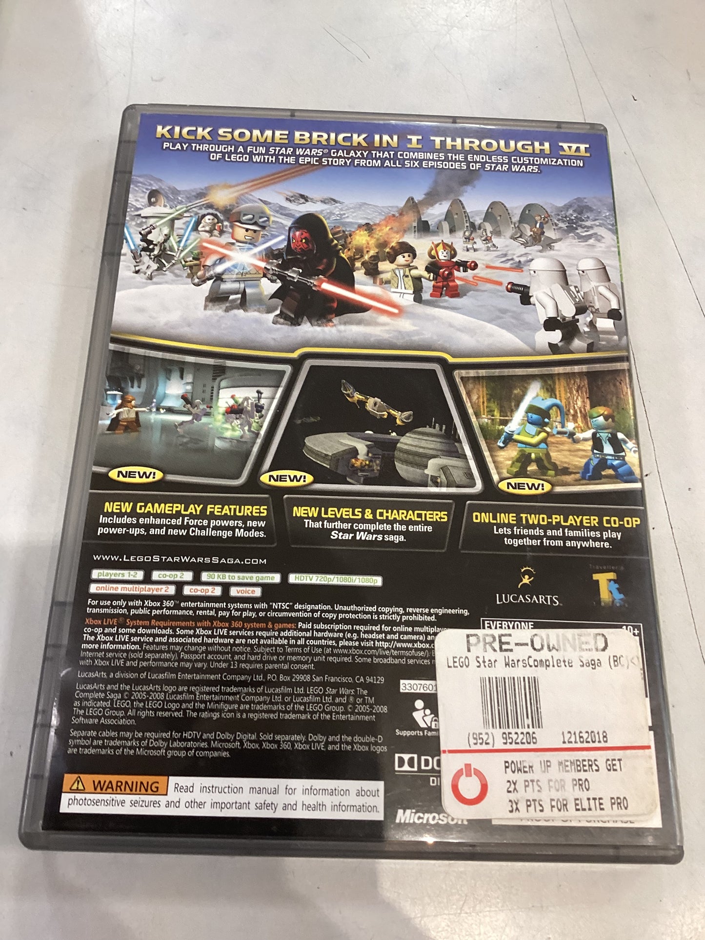 Lego Star Wars The Complete Collection (Platinum Hits) -XB360- Used