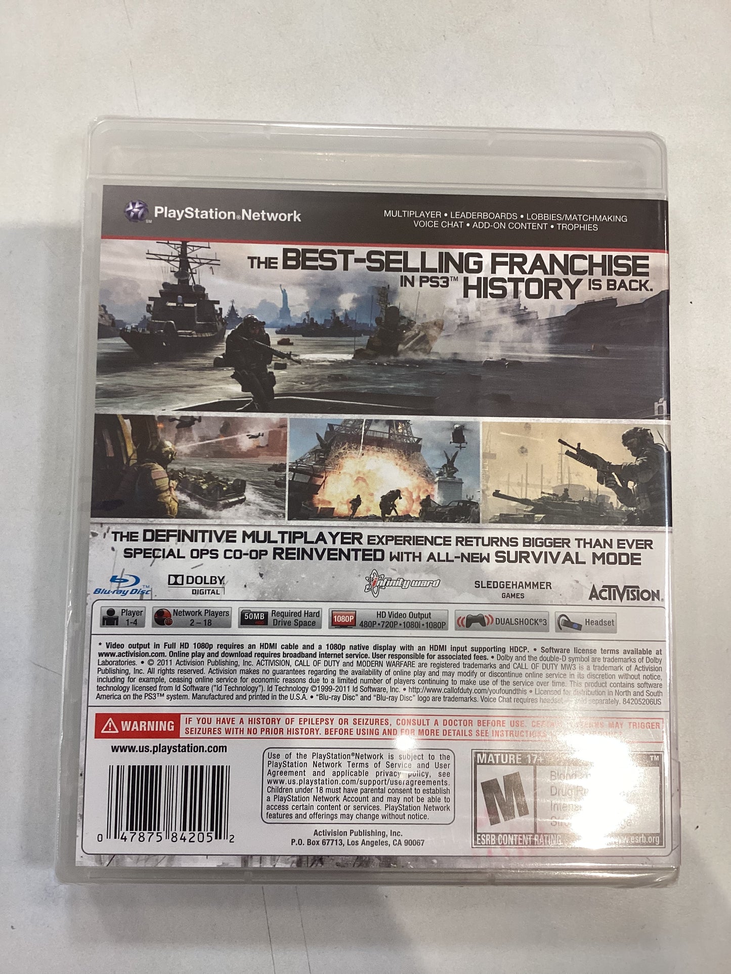 Call of Duty MW3 -PS3- New